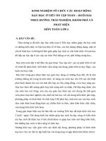 SKKN tổ chức các hoạt động dạy học ở tiết ôn tập toán   buổi 2 theo hướng trải nghiệm, khám phá và phát hiện môn toán lớp 4 