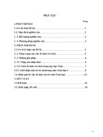 SKKN tổ chức một số trò chơi toán học nằm gây hứng thú cho HS lớp 5 