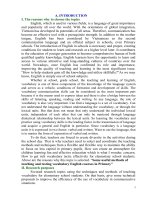 Some useful methods of teaching and testing vocabulary english courses in ngoc trao primary school 