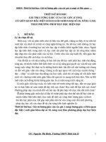 Thiết kế bài học giá trị lượng gác của góc (cung) có liên quan đặc biệt (SGK đại số 10   nâng cao) theo phương pháp dạy học hiện đại 