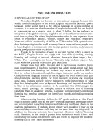 Using some authentic techniques to enhance the 10th grades listening skill at nhu thanh high school 