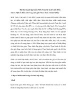 bài thu hoạch tập huấn SGK môn toán lơp 1  sách cánh diều