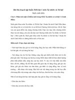 bài thu hoạch tập huấn môn TNXH  sách cánh diều