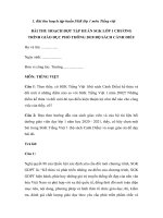 bài thu hoạch tập huấn SGK môn tiếng việt  sách cánh diều