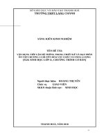 SKKN vận dụng tiếp cận hệ thống trong thiết kế và dạy phần ôn tập chương i   chuyển hóa vật chất và năng lượng 