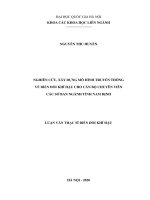 Nghiên cứu, xây dựng mô hình truyền thông về biến đổi khí hậu cho cán bộ chuyên viên các sở ban ngành tỉnh nam định 