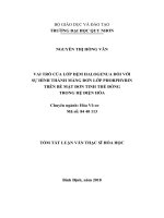 Tóm tắt luận văn Thạc sĩ Hóa học: Vai trò của lớp đệm Halogenua đối với sự hình thành màng đơn lớp Phorphyrin trên bề mặt đơn tinh thể đồng trong hệ điện hóa