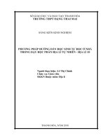SKKN sử dụng phương pháp đóng vai trong dạy học lịch sử nhằm nâng cao khả năng tự học của học sinh qua chương IV phần LSTG lớp 12  