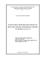 SKKN SSử dụng phần mềm sketchup nhằm gây hứng thú cho học sinh khi dạy chương từ trường vật lý 11 