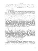 SKKN một số kinh nghiệm về thực hành tiết kiệm và chống lãng phí trong quản lý chi ngân sách tại trường THPT lê hồng phong 