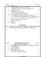 SKKN nâng cao hứng thú học toán thông qua thiết kế trò chơi ô chữ trong giảng dạy chương i, hình học 6  