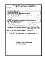 SKKN phát triển năng lực tư duy cho học sinh lớp 12 thông qua lớp các bài toán về tính đơn điệu của hàm số theo định hướng thi THPT quốc gia 