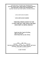 SKKN phương pháp cơ bản tự tập luyện thể dục thể thao cho học sinh THPT lê hồng phong 