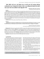 Đặc điểm nội soi, mô bệnh học và kết quả cắt polyp không cuống đại trực tràng kích thước trên 1 cm bằng kỹ thuật cắt niêm mạc qua nội soi tại Bệnh viện Nguyễn Trãi