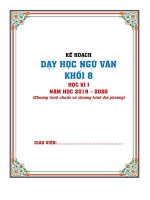 GIÁO ÁN NĂNG LỰC 5 BƯỚC NGỮ VĂN 8 HỌC KÌ I