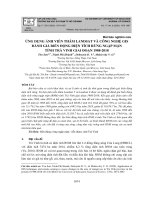 Ứng dụng ảnh viễn thám Landsat và công nghệ GIS đánh giá biến động diện tích rừng ngập mặn tỉnh Trà Vinh giai đoạn 1988-2018