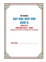 GIÁO ÁN NĂNG LỰC 5 BƯỚC NGỮ VĂN 8 HỌC KÌ II