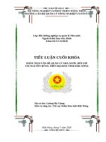 Tiểu luận QUẢN LÝ NHÀ NƯỚC ĐỐI VỚI TÀI NGUYÊN RỪNG TRÊN ĐỊA BÀN TỈNH ĐẮK NÔNG