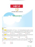 Chương 8   ôn tập vật lý lớp 11 