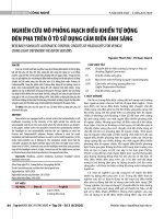 Nghiên cứu mô phỏng mạch điều khiển tự động đèn pha trên ô tô sử dụng cảm biến ánh sáng