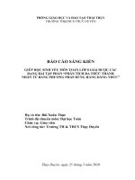 Giúp học sinh yếu môn toán lớp 8 giải được các dạng bài tập phần phân tích đa thức thành  nhân tử bằng phương pháp dùng hằng đẳng thức 