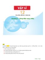 Chương 3   ôn tập dòng điện xoay chiều 2015 2020 