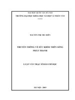 Truyền thông về sức khỏe trên sóng phát thanh 