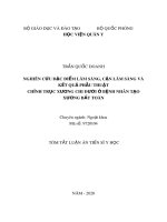 Tóm tắt luận án Tiến sĩ Y học: Nghiên cứu đặc điểm lâm sàng, cận lâm sàng và kết quả phẫu thuật chỉnh trục xương chi dưới ở bệnh nhân tạo xương bất toàn