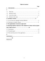 Method ò teacging conditionnal sentence the student of class 10a3 at quan son 2 upper   secndary school 