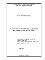 SKKN để giúp học sinh có tài liệu học tập ,luyện tập cho kiểu bài toán này,giáo viên có tài liệu tham khảo trong quá trình giảng dạy 
