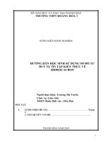 SKKN hướng dẫn học sinh sử dụng sơ đồ tư duy tự ôn tập kiến thức về hidrocacbon 