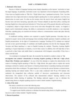 An investigation into students demotivationin learning english speaking at tinh gia 1 high school problems and 