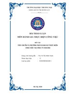 Bài thảo luận học phần Đánh giá thực hiện công việc (TIÊU CHUẨN VÀ PHƯƠNG PHÁP ĐÁNH GIÁ THỰC HIỆN  CÔNG VIỆC TẠI CÔNG TY UNICONS)