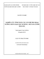 Luận văn thạc sĩ cơ học: Nghiên cứu tính toán các cơ chế phá hoại tường chắn loại cọc xi măng – đất để gia cố hố đào sâu