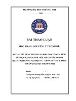 Bài thảo luận Nguyên Lý Thống Kê (Xây dựng phương án điều tra về điểm tích lũy học tập của sinh viên K55 chuyên ngành Quản trị thương mại điện tử  Khoa HTTTKT  TMĐT  Trường đại học Thương Mại )