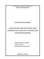 SKKN hướng dẫn học sinh giải các bài toán về số phức bằng phương pháp hình học 