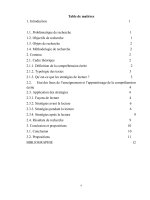 QUELQUES STRATÉGIES POUR AMÉLIORER LA COMPRÉHENSION ÉCRITE 