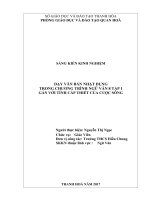 SKKN dạy văn bản nhật dụng trong chương trình ngữ văn 8 tập 1 gắn với tính cấp thiết của cuộc sống1 