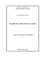 Sự Hội Tụ Theo Dung Lượng