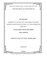Nghiên Cứu Chuyển Gen Tăng Chiều Dài Sợi Gỗ (EcHB1) Vào Bạch Đàn Lai Phục Vụ Công Nghiệp Chế Biến