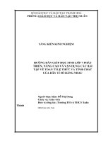 SKKN hướng dẫn học sinh lớp 7 mở rộng, nâng cao và vận dụng các bài tập về tỷ lệ thức và tính chất của dãy tỉ số bằng nhau 
