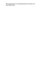 SKKN một số giải pháp nâng cao chất lượng đội ngũ giáo viên trung học cơ sở huyện quảng xương 