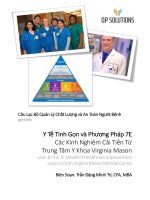 Quản Lý Chất Lượng An Toàn Người Bệnh