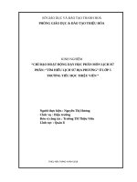 SKKN chỉ đạo dạy học phân môn lịch sử phần tìm hiểu lịch sử địa phương ở lớp 5 trường tiểu học thiệu viên 