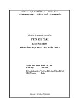 SKKN kinh nghiệm bồi dưỡng và luyện thi toán kangaroo trên mạng internet cho học sinh lớp 5 