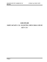 Chuyên đề tốt nghiệp - THIẾT KẾ KẾT CẤU ÁO ĐƯỜNG MỀM THEO CHỈ SỐ KẾT CẤU (SN - STRUCTURE NUMBER)
