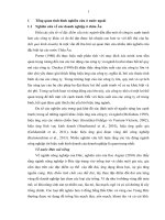 tổng quan tài liệu nghiên cứu về mối quan hệ giữa đặc điểm ngành và kết quả kinh doanh của doanh nghiệp 