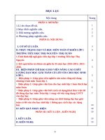 SKKN biện pháp chỉ đạo giáo viên nâng cao chất lượng dạy học giải toán có lời văn cho học sinh lớp 1 