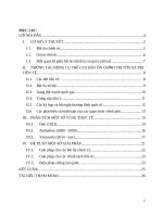 tiểu luận tài chính quốc tế tác động của bất ổn chính trị đến giá trị tiền tệ 