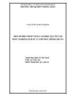 Một số biện pháp nâng cao hiệu quả ôn tập trắc nghiệm lịch sử 12  chương trình chuẩn 